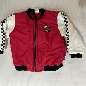 Kids Racing Jacket - Red & White